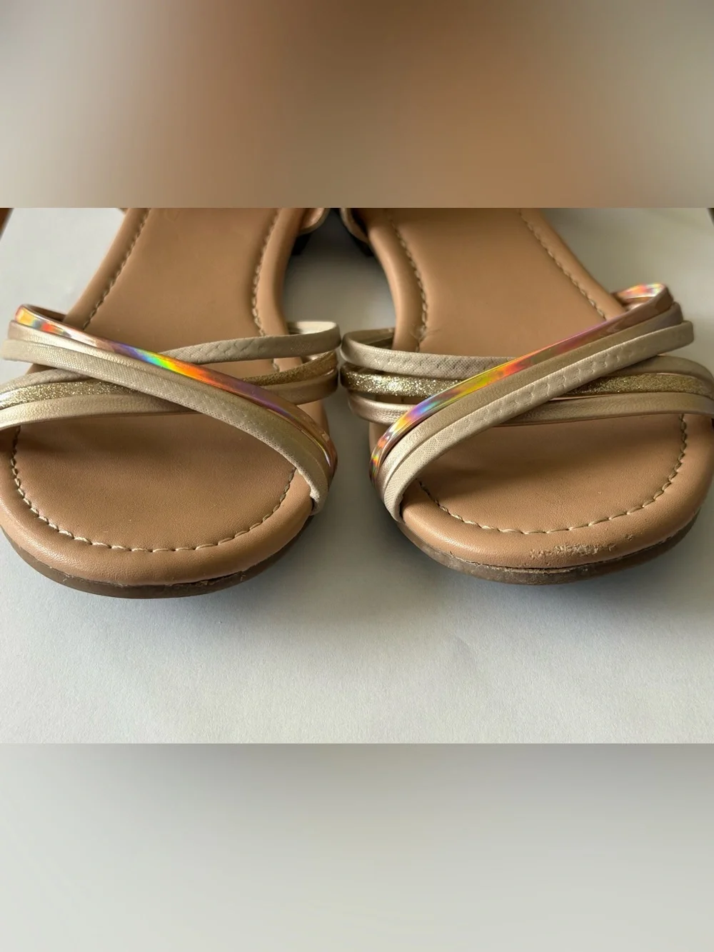 Gap Kids’ Metallic Strappy Sandals
